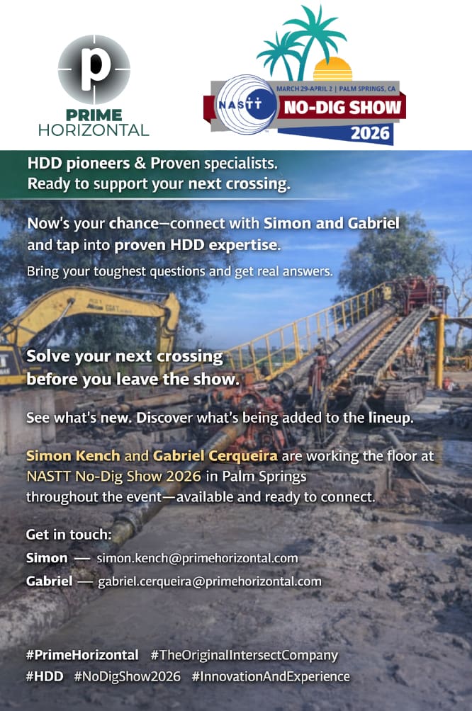 Prime Horizontal at NASTT NoDig Show 2026 Palm Springs